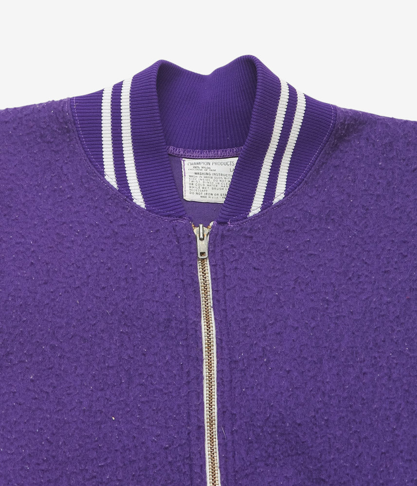 VINTAGE CLOTHING ''60s CHAMPION NYLON PILE ZIP JKT'' (PURPLE)