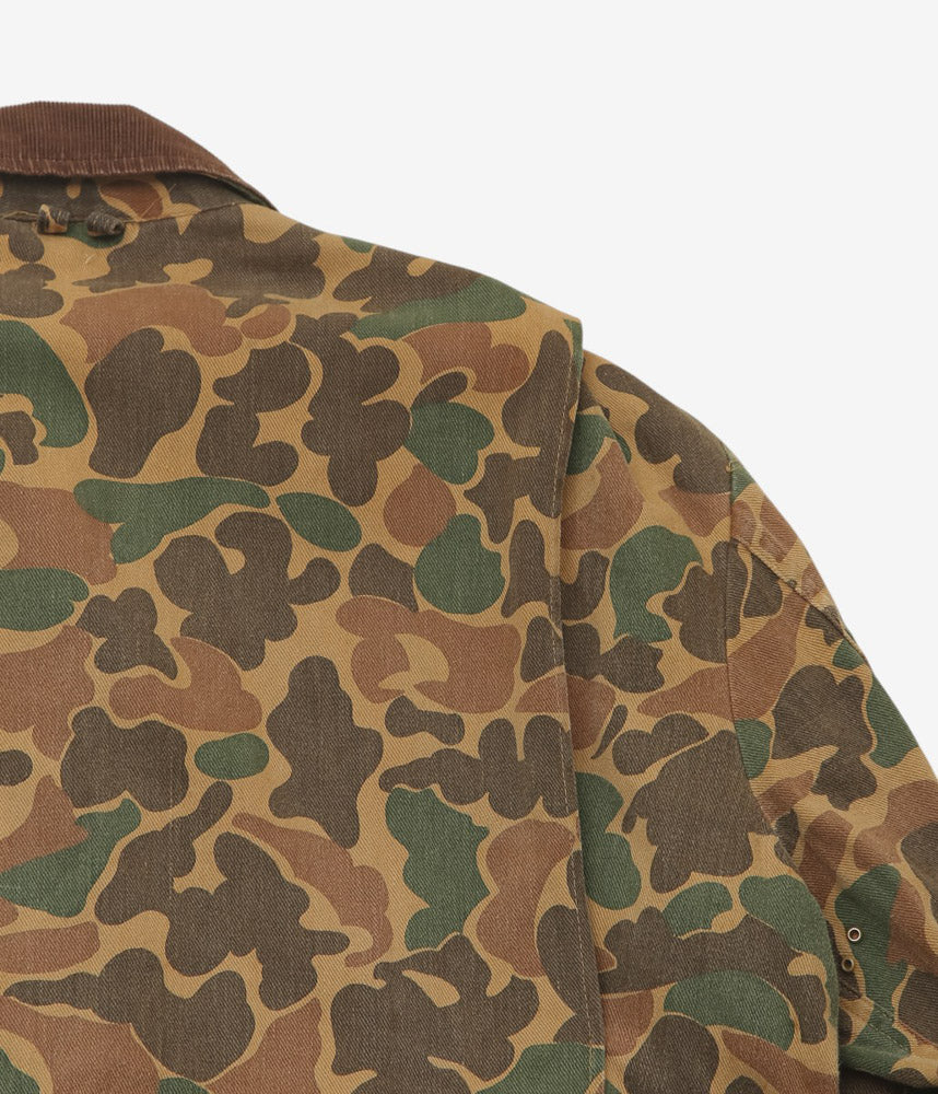 VINTAGE CLOTHING ''60s HUNTING JKT DUCK CAMO RED LINING'' (CAMO)