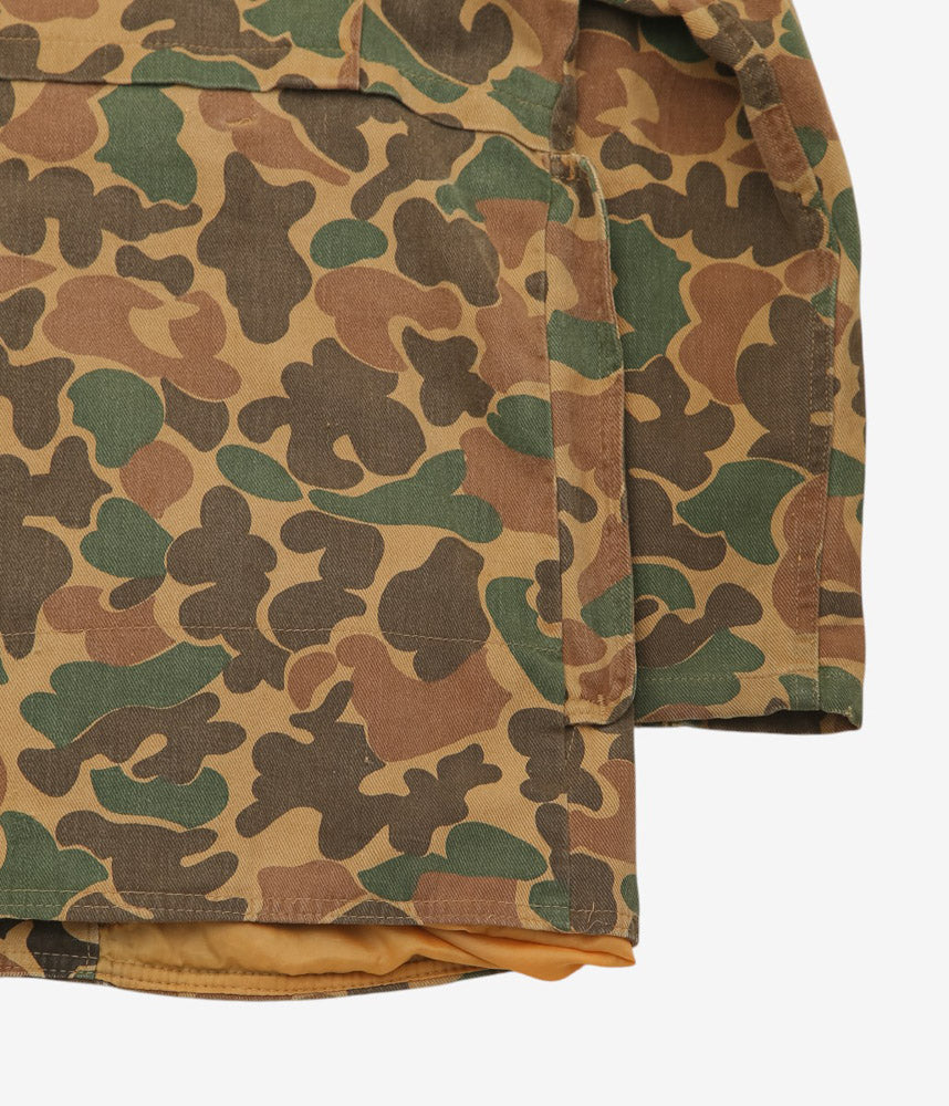 VINTAGE CLOTHING ''60s HUNTING JKT DUCK CAMO RED LINING'' (CAMO)