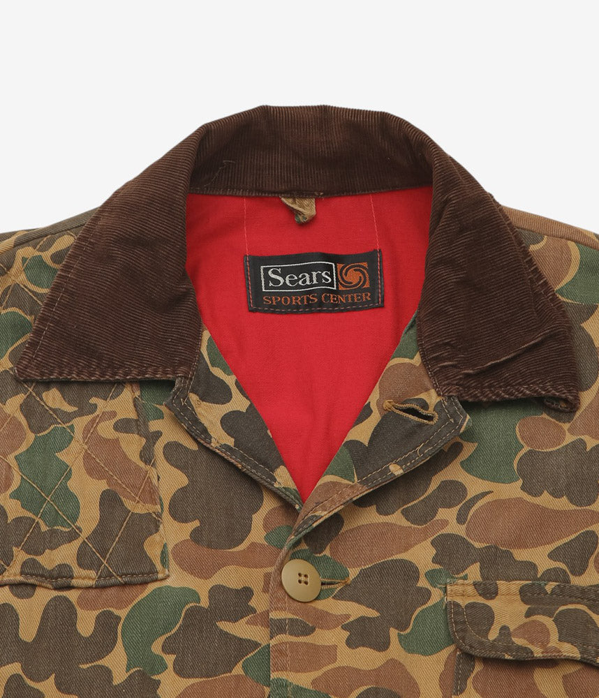 VINTAGE CLOTHING ''60s HUNTING JKT DUCK CAMO RED LINING'' (CAMO)