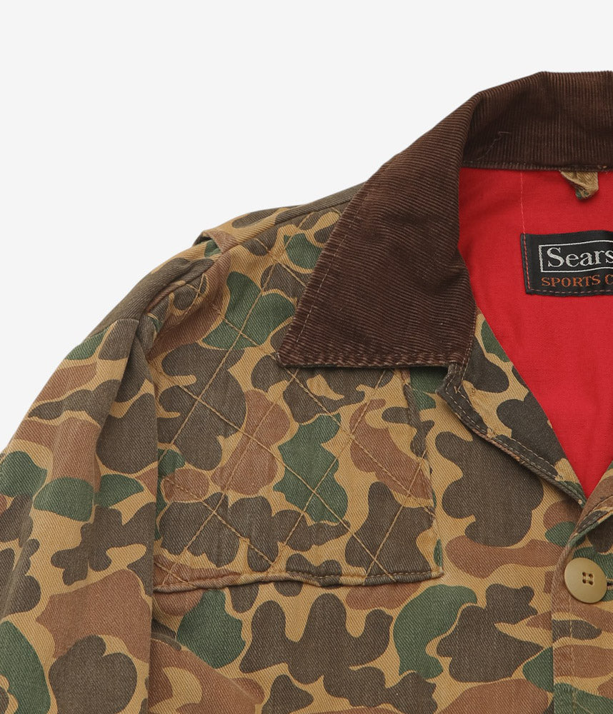 VINTAGE CLOTHING ''60s HUNTING JKT DUCK CAMO RED LINING'' (CAMO)
