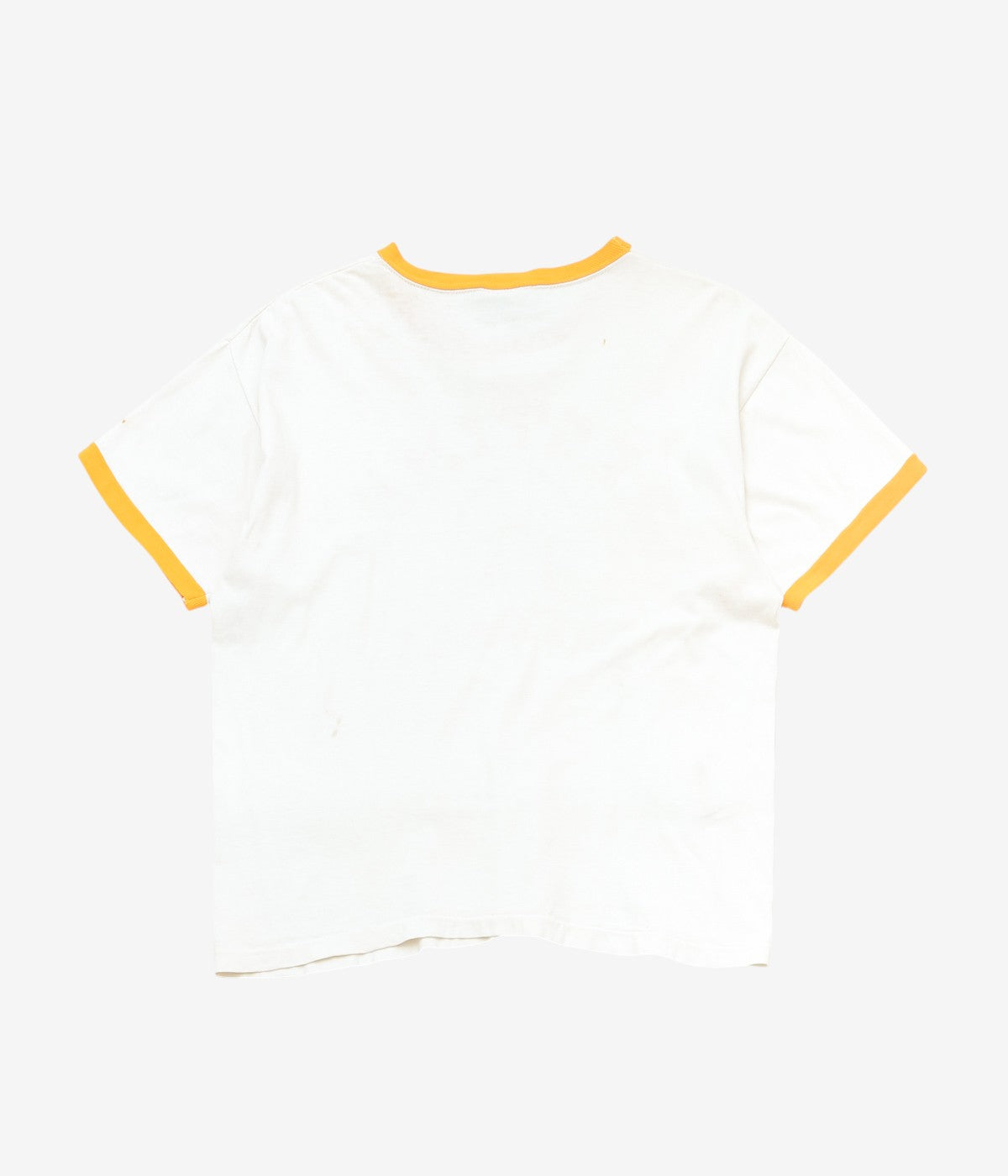 VINTAGE CLOTHING ''70's-80's "ORESTIMBA FOOTBALL" RINGER TSHIRTS'' (YELLOW*WHITE)