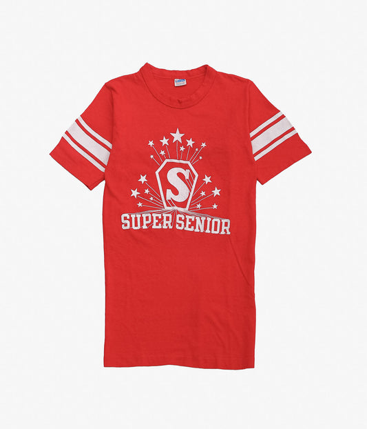 VINTAGE CLOTHING ''70's CHAMPION "SUPER SENIOR" TEE'' (RED)