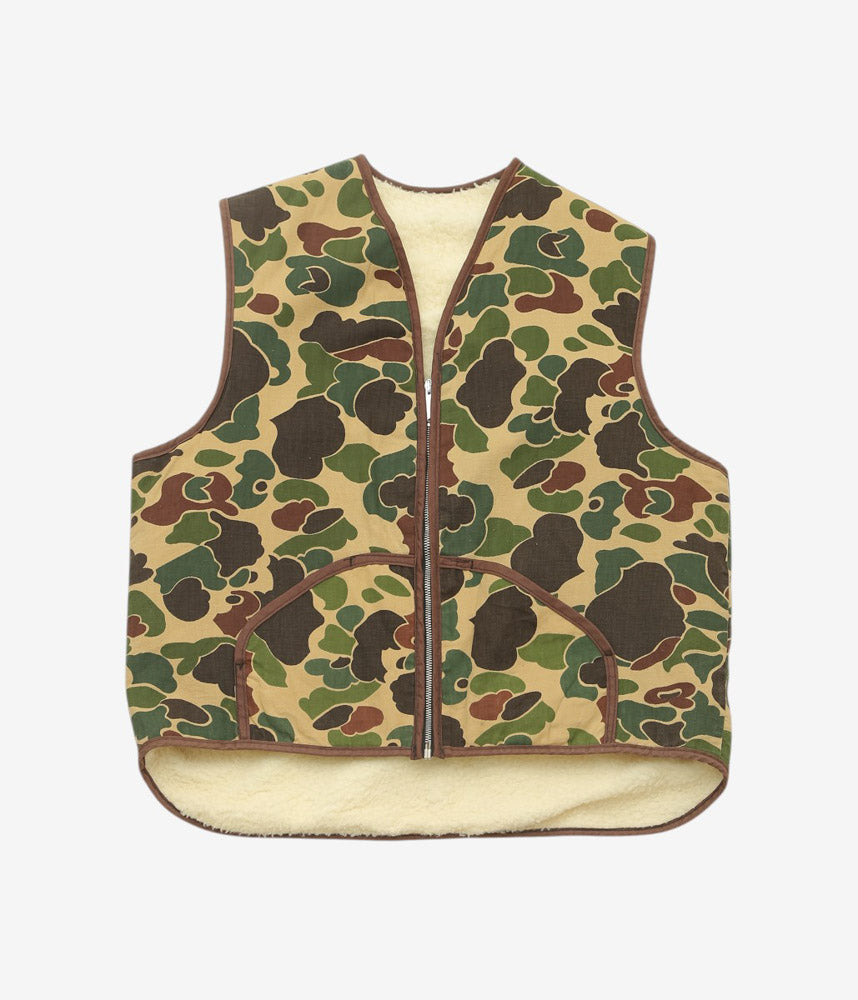 VINTAGE CLOTHING ''70's DUCK HUNTER CAMO VEST'' (CAMO)