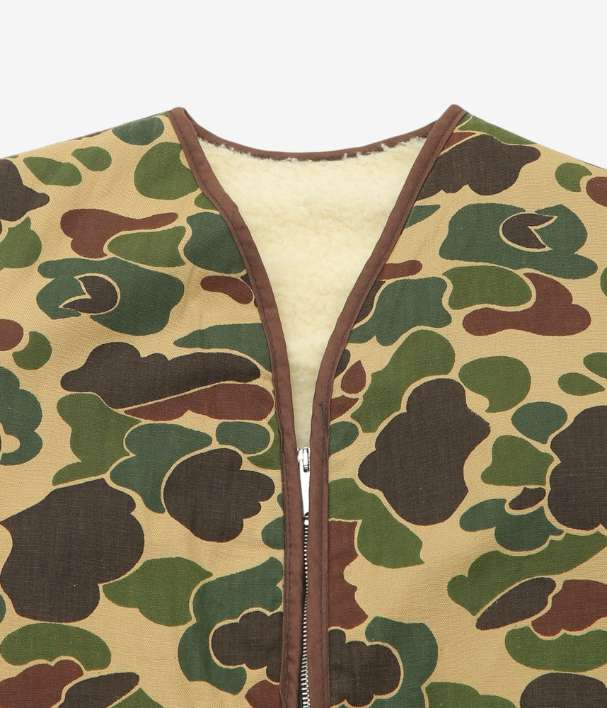 VINTAGE CLOTHING ''70's DUCK HUNTER CAMO VEST'' (CAMO)