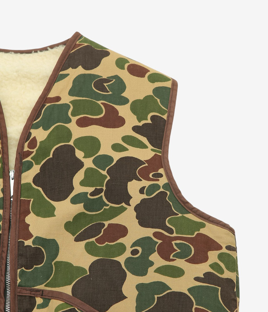 VINTAGE CLOTHING ''70's DUCK HUNTER CAMO VEST'' (CAMO)