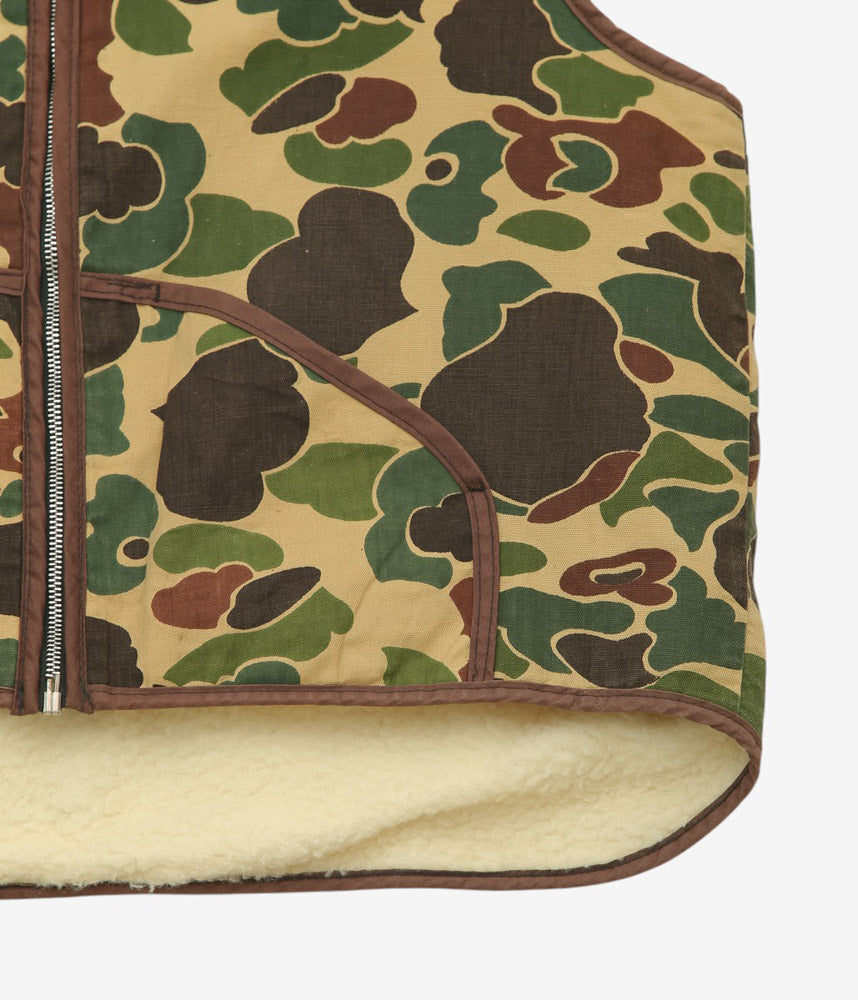 VINTAGE CLOTHING ''70's DUCK HUNTER CAMO VEST'' (CAMO)