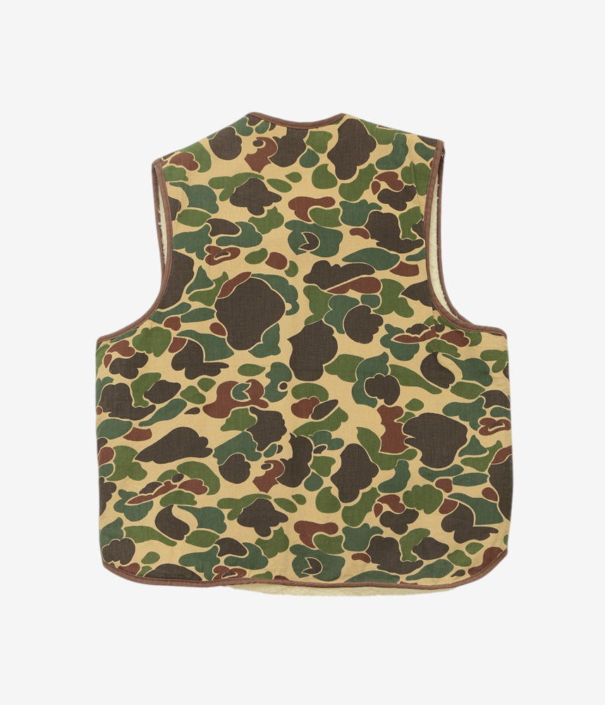 VINTAGE CLOTHING ''70's DUCK HUNTER CAMO VEST'' (CAMO)