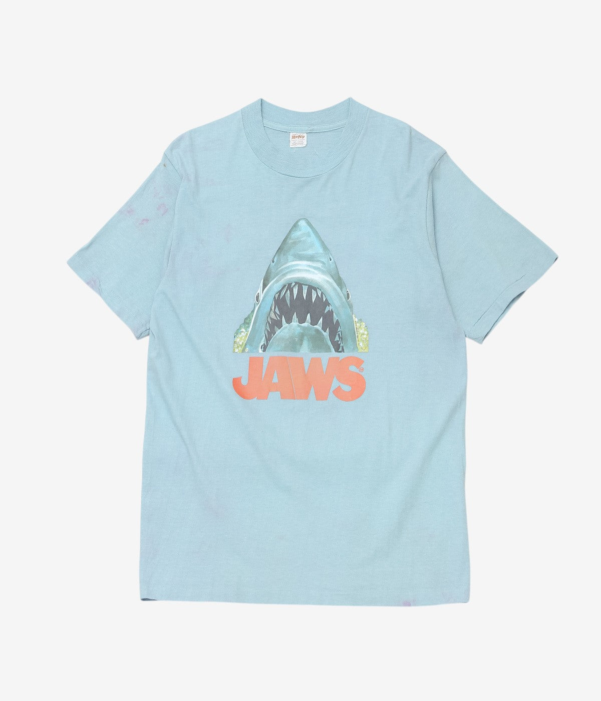 VINTAGE CLOTHING ''70's JAWS TEE'' (LT. BLUE)