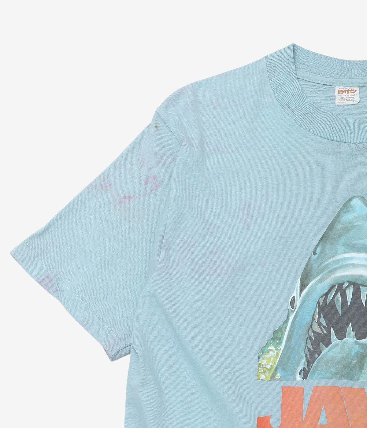 VINTAGE CLOTHING ''70's JAWS TEE'' (LT. BLUE)