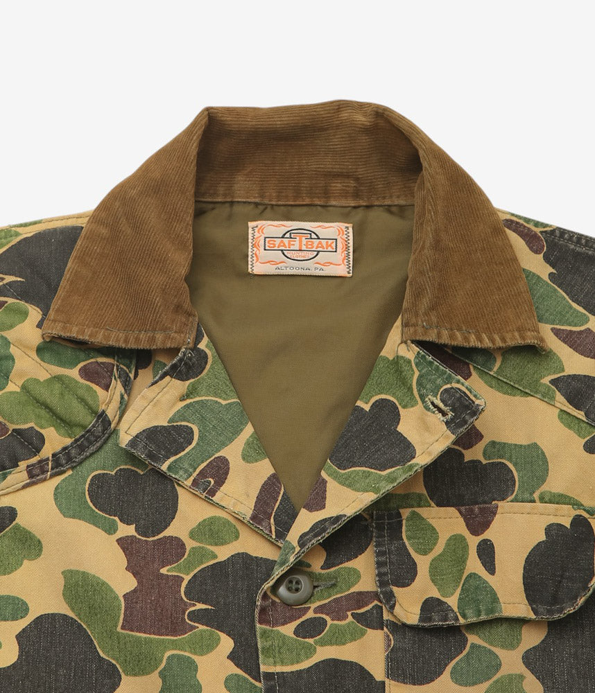 VINTAGE CLOTHING ''70's SAFTBAK DUCK HUNTER CAMO HUNTING JACKET'' (CAMO)