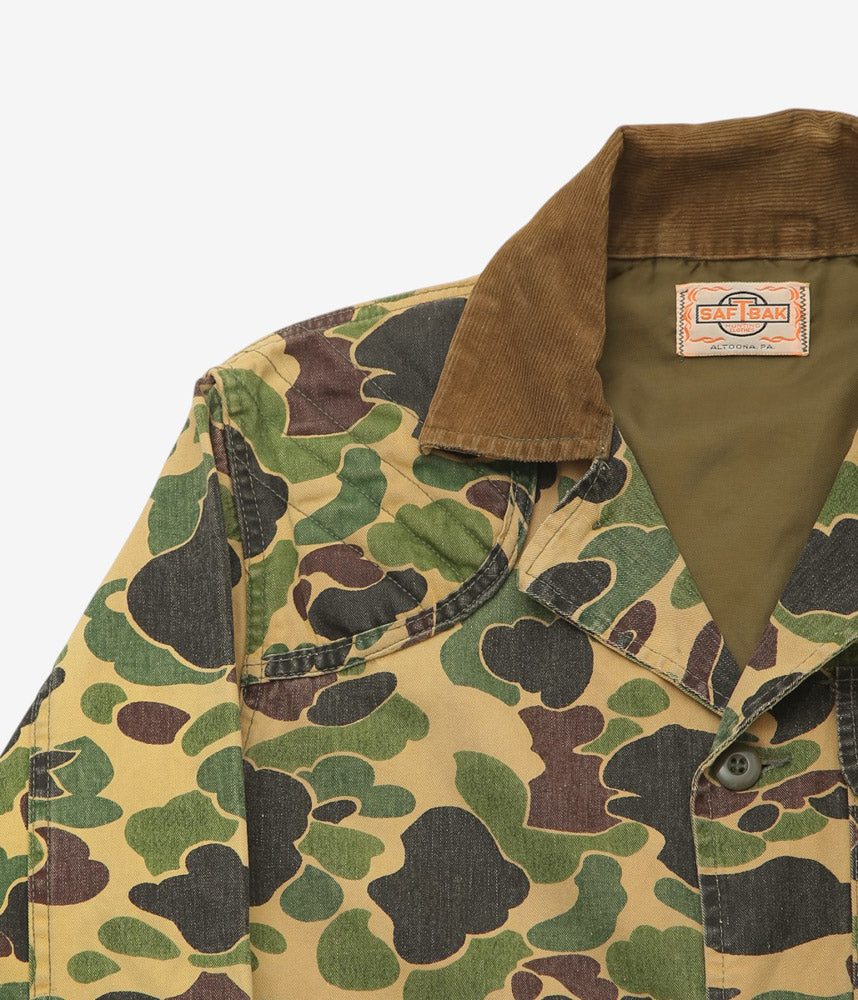 VINTAGE CLOTHING ''70's SAFTBAK DUCK HUNTER CAMO HUNTING JACKET'' (CAMO)