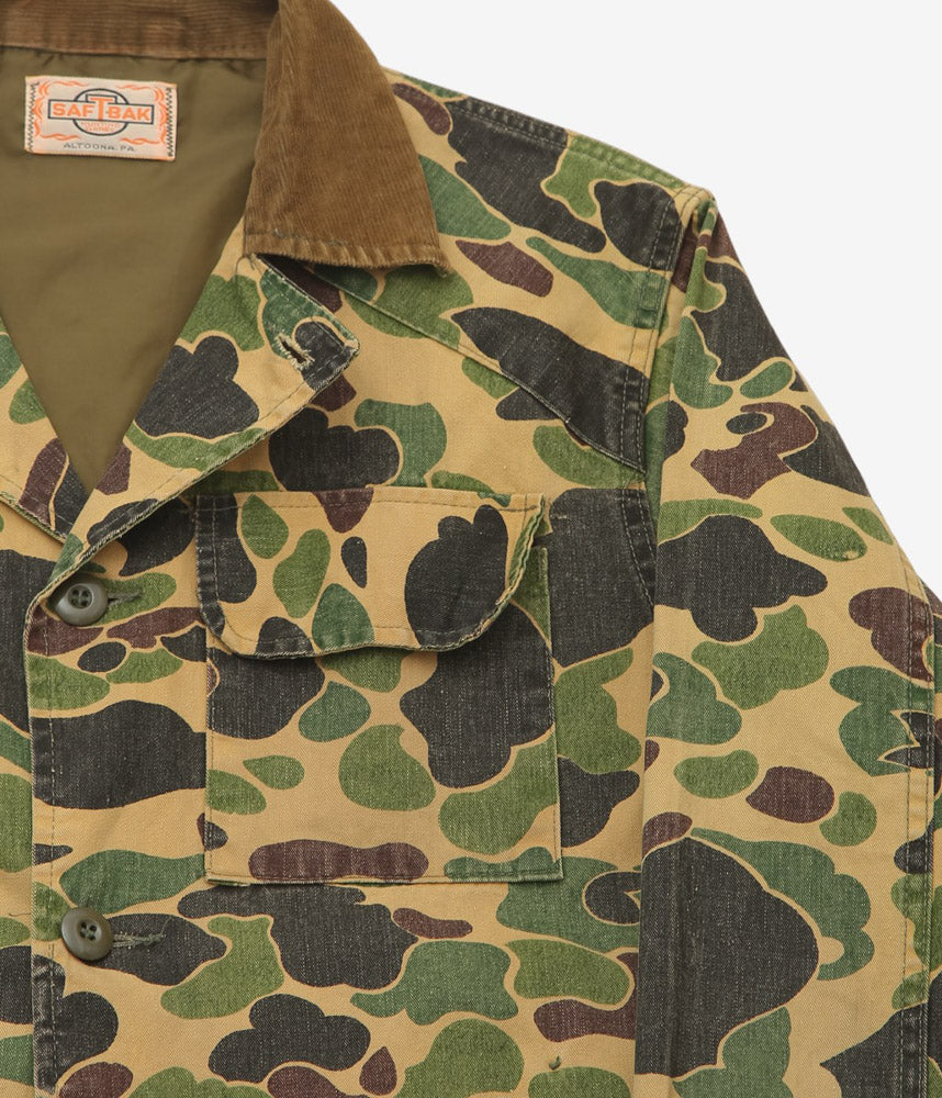 VINTAGE CLOTHING ''70's SAFTBAK DUCK HUNTER CAMO HUNTING JACKET'' (CAMO)
