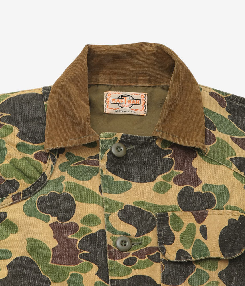 VINTAGE CLOTHING ''70's SAFTBAK DUCK HUNTER CAMO HUNTING JACKET'' (CAMO)