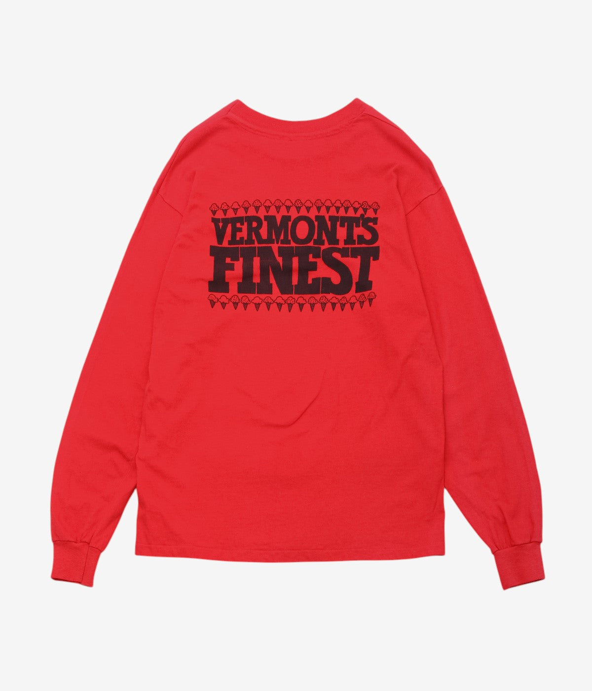 VINTAGE CLOTHING ''80's BEN&JERRY'S L/S TEE'' (RED)