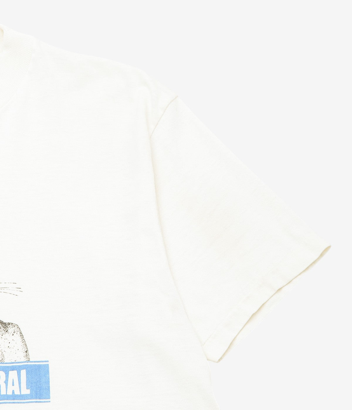 VINTAGE CLOTHING ''80's RUMOR CENTRAL CAT TEE'' (NATURAL)