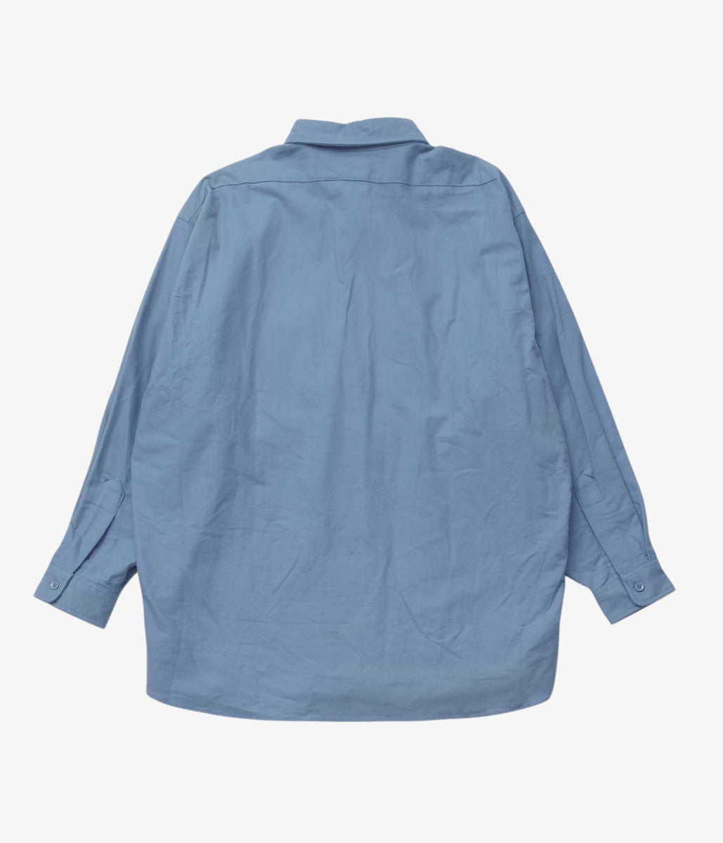 VINTAGE CLOTHING''80.s L.L. Bean CHAMOIS CLOTH SHIRT'' (LT.BLUE)