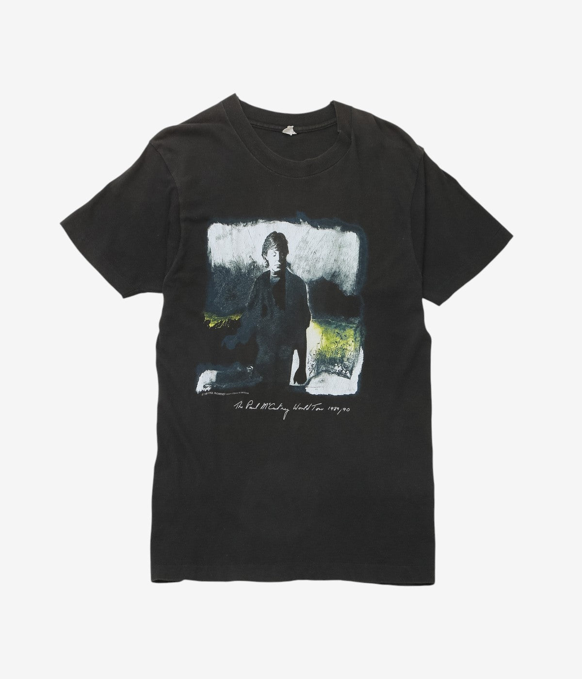 VINTAGE CLOTHING ''89-90's PAUL MACCARTNEY TOUR TEE'' (BLACK)