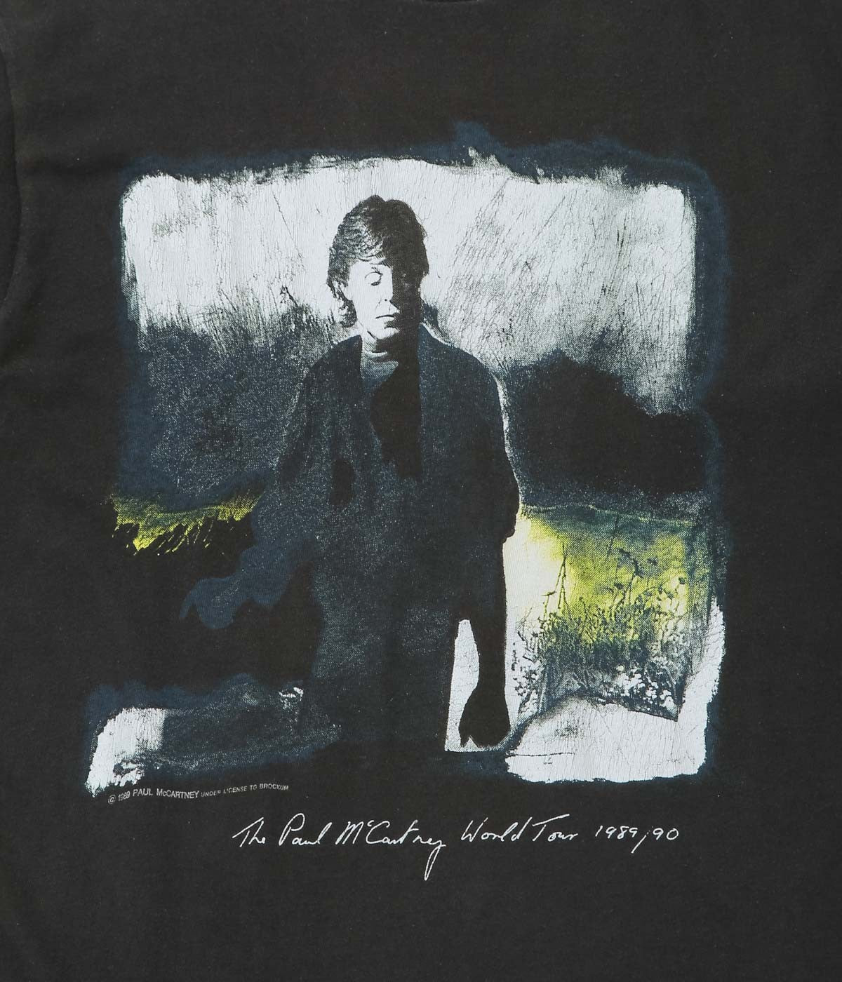 VINTAGE CLOTHING ''89-90's PAUL MACCARTNEY TOUR TEE'' (BLACK)