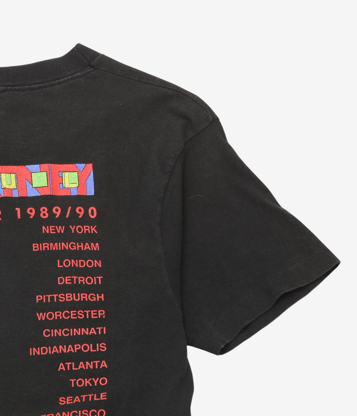 VINTAGE CLOTHING ''89-90's PAUL MACCARTNEY TOUR TEE'' (BLACK)