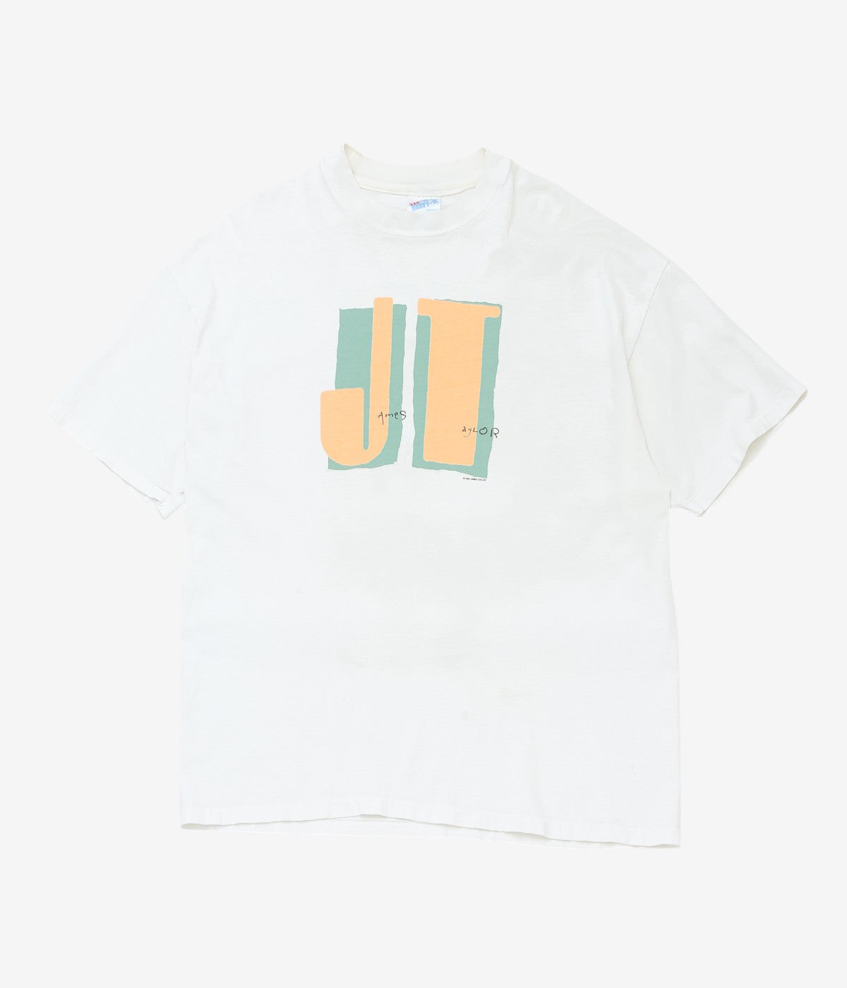 VINTAGE CLOTHING ''90's JAMES TAYLOR TOUR TEE'' (NATURAL)