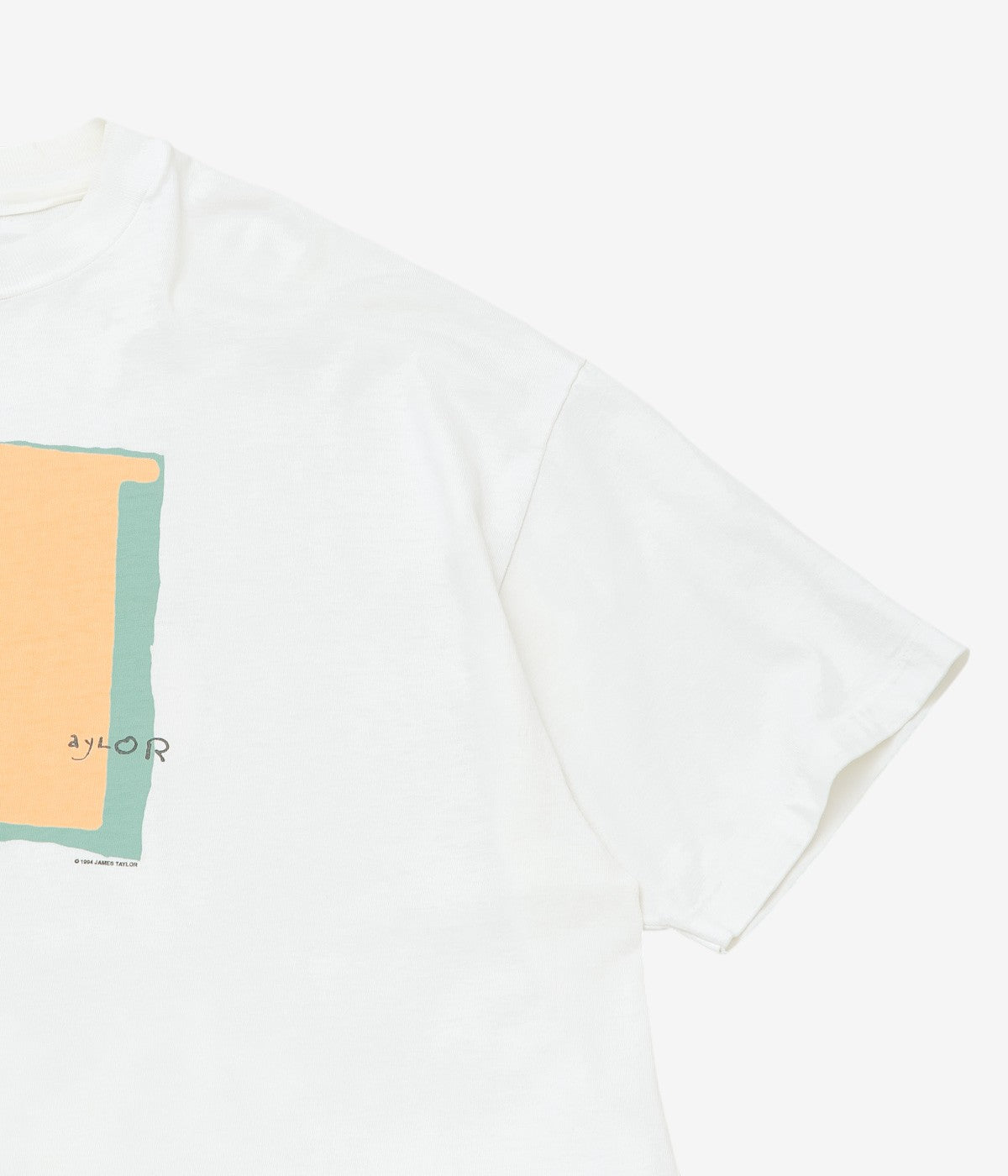 VINTAGE CLOTHING ''90's JAMES TAYLOR TOUR TEE'' (NATURAL)