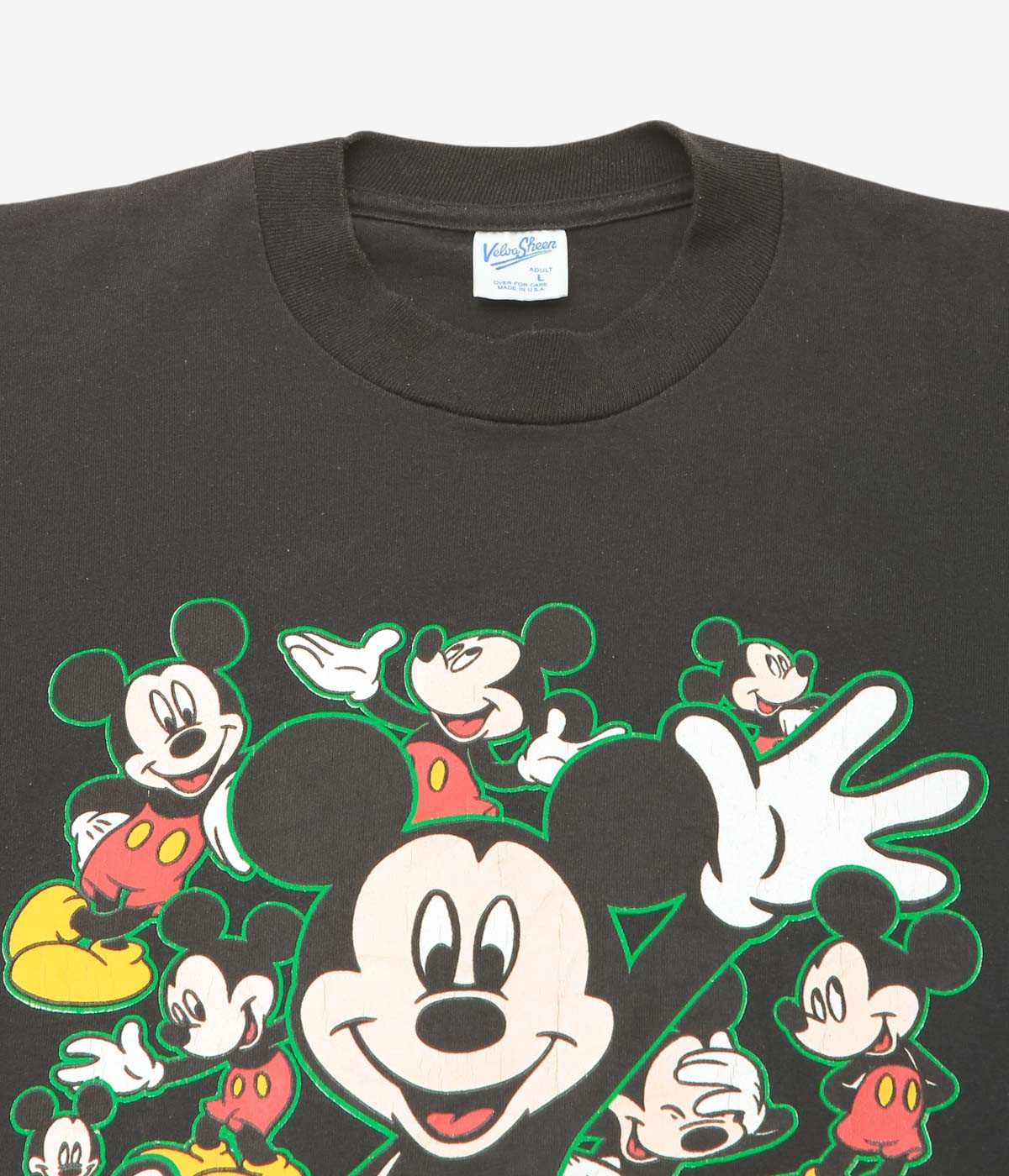 VINTAGE CLOTHING ''90'S MICKEY T-SHIRT''(BLACK)