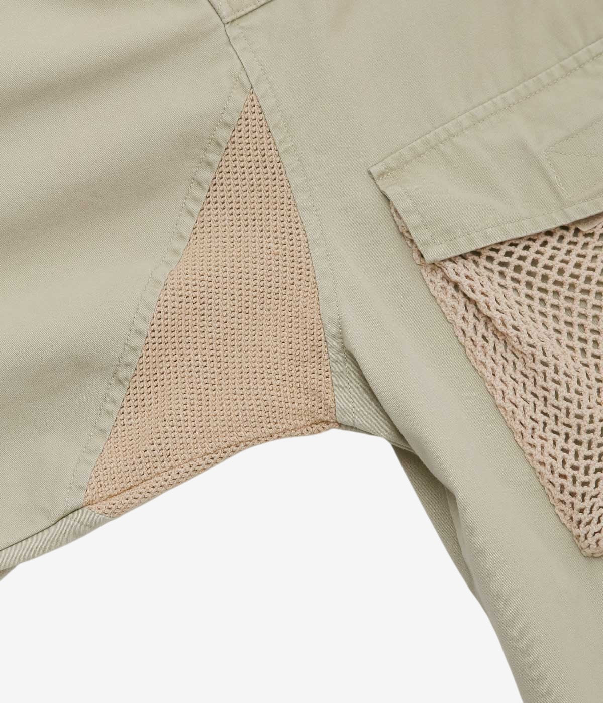 VINTAGE CLOTHING ''90's WILLIS&GEIGER SAFARI SAFARI BUSH SHIRT'' (BEIGE)