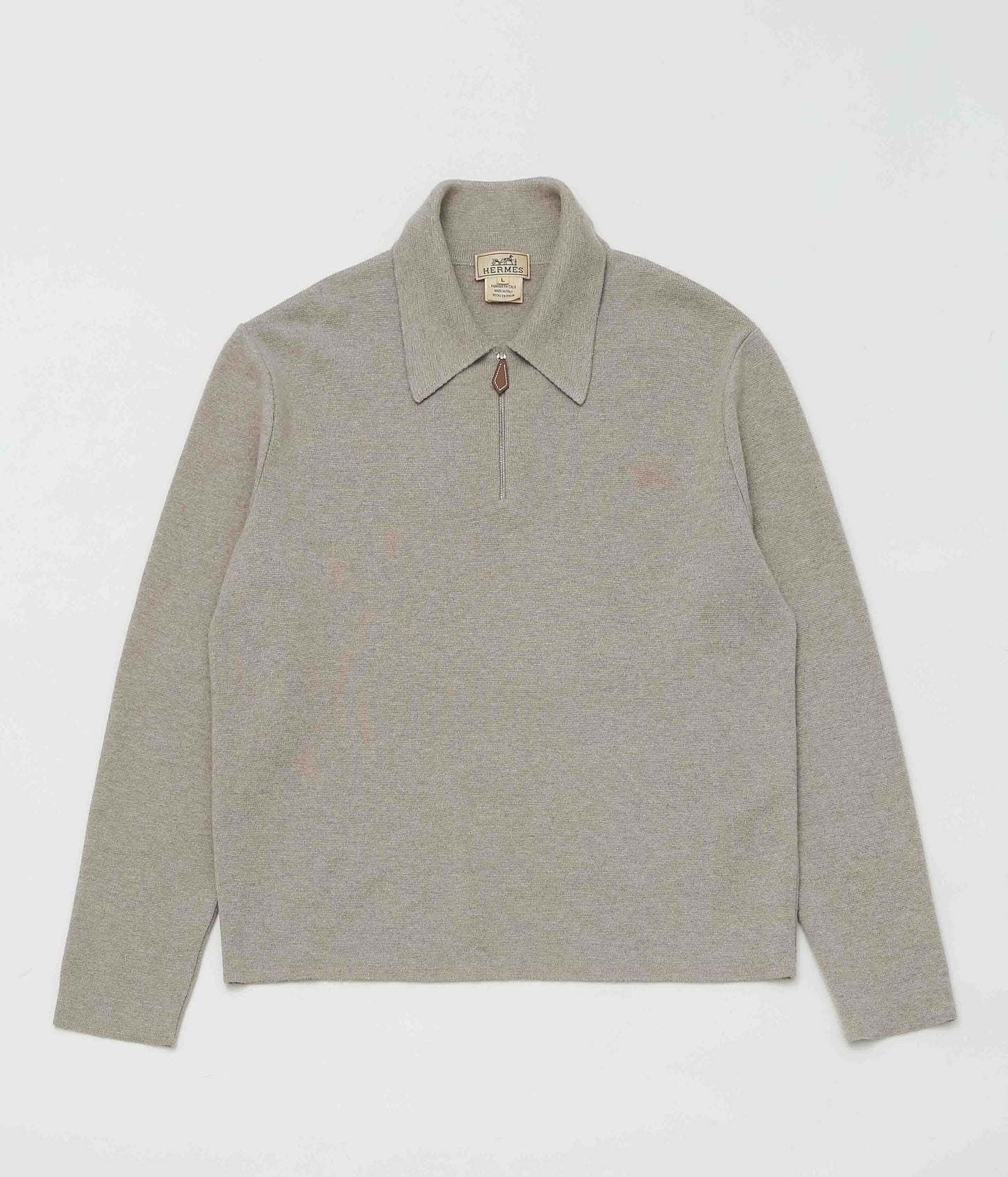 VINTAGE CLOTHING ''HERMES CASHMERE HALF-ZIP KNIT'' (ASSO)