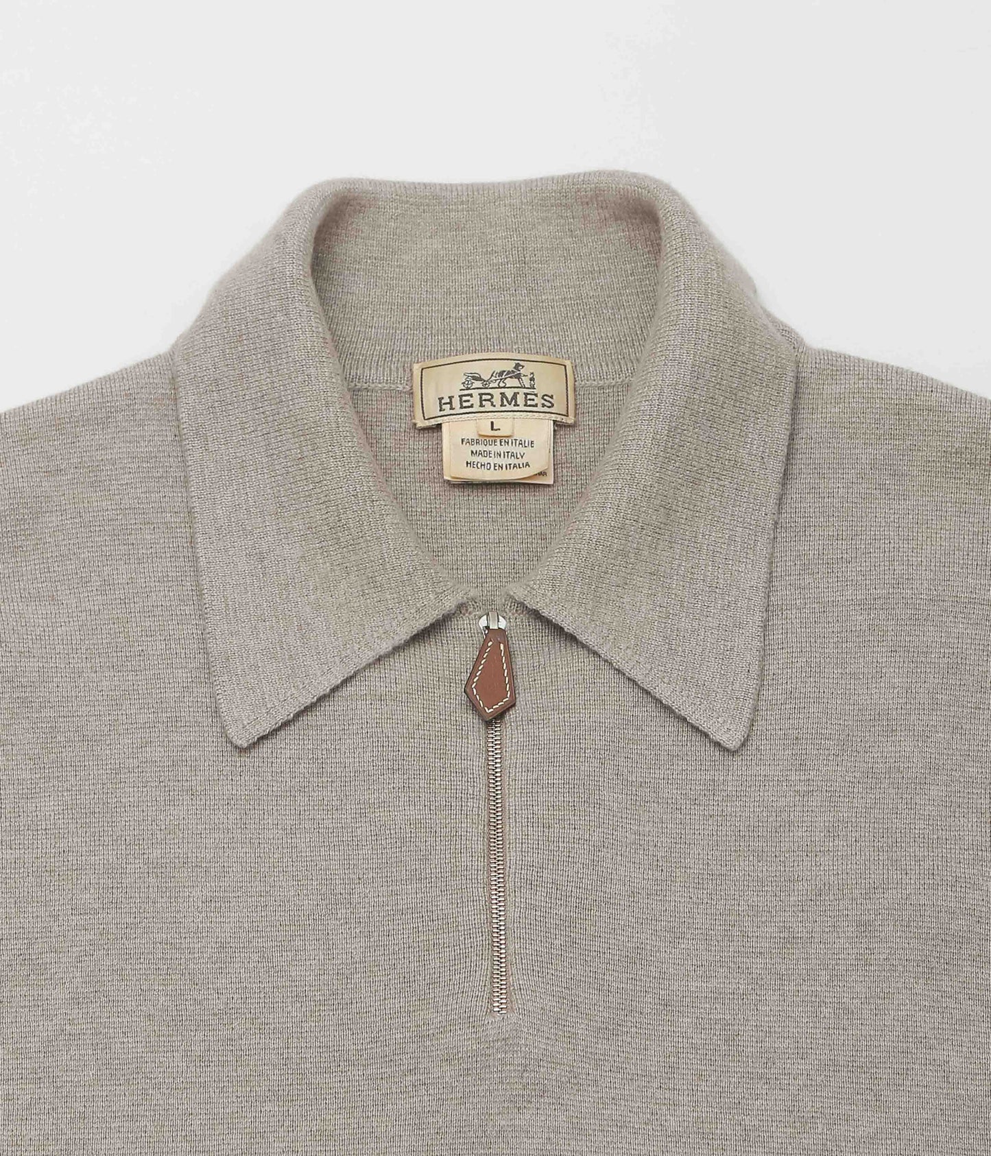VINTAGE CLOTHING ''HERMES CASHMERE HALF-ZIP KNIT'' (ASSO)