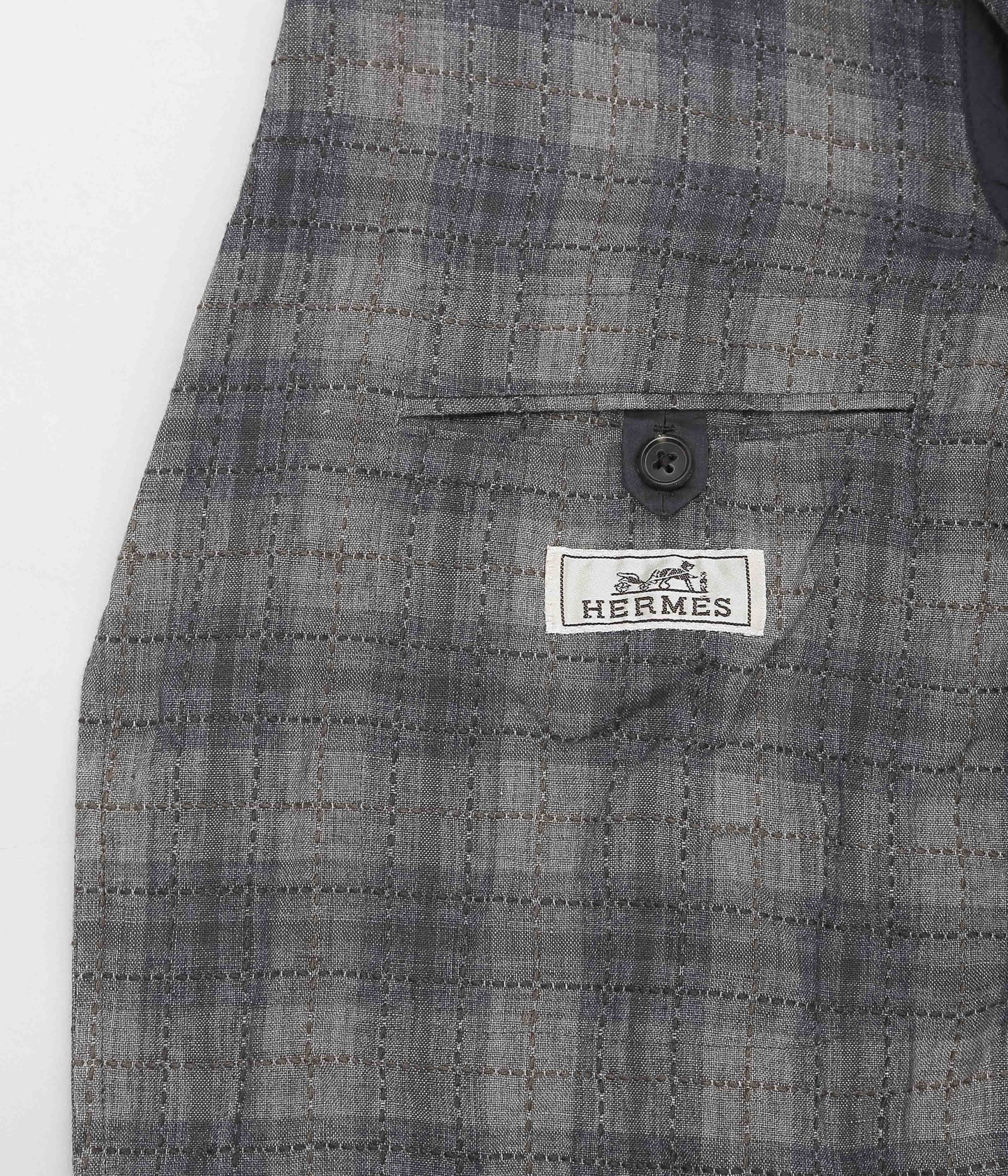 VINTAGE CLOTHING ''HERMES LINEN JACKET'' (ASSO)