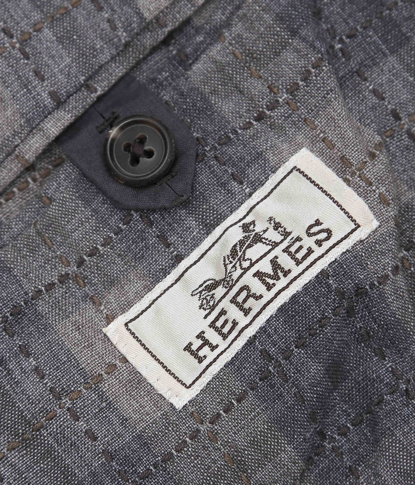 VINTAGE CLOTHING ''HERMES LINEN JACKET'' (ASSO)