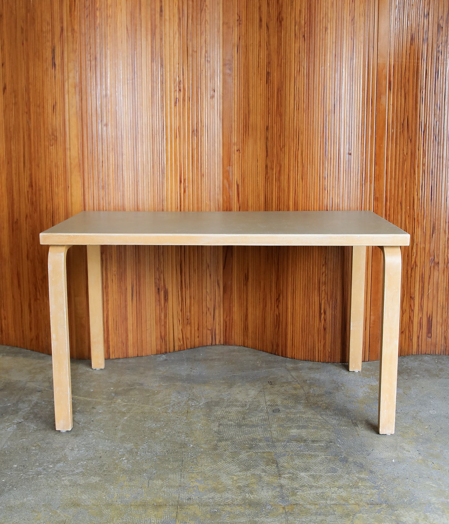VINTAGE FUNITURE ''105【ALVAR AALTO】GRAY LINOLUEM TABLE'' (LT GRAY)