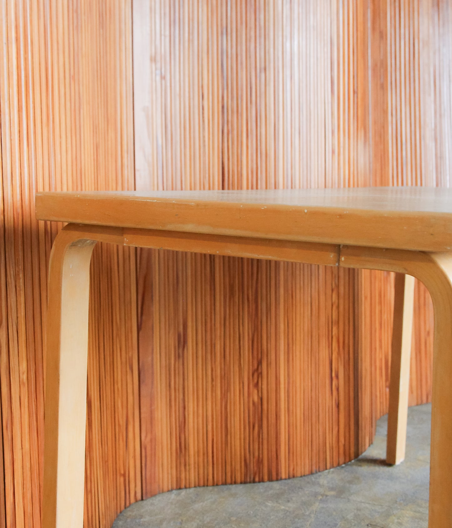 VINTAGE FUNITURE ''105【ALVAR AALTO】GRAY LINOLUEM TABLE'' (LT GRAY)