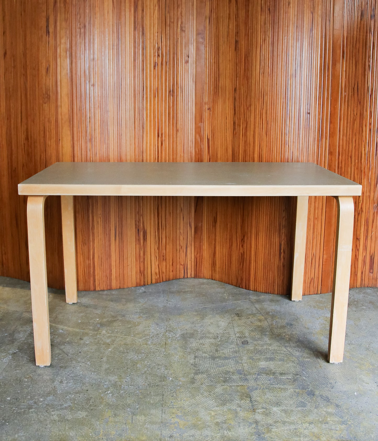 VINTAGE FUNITURE ''105【ALVAR AALTO】GRAY LINOLUEM TABLE'' (LT GRAY)