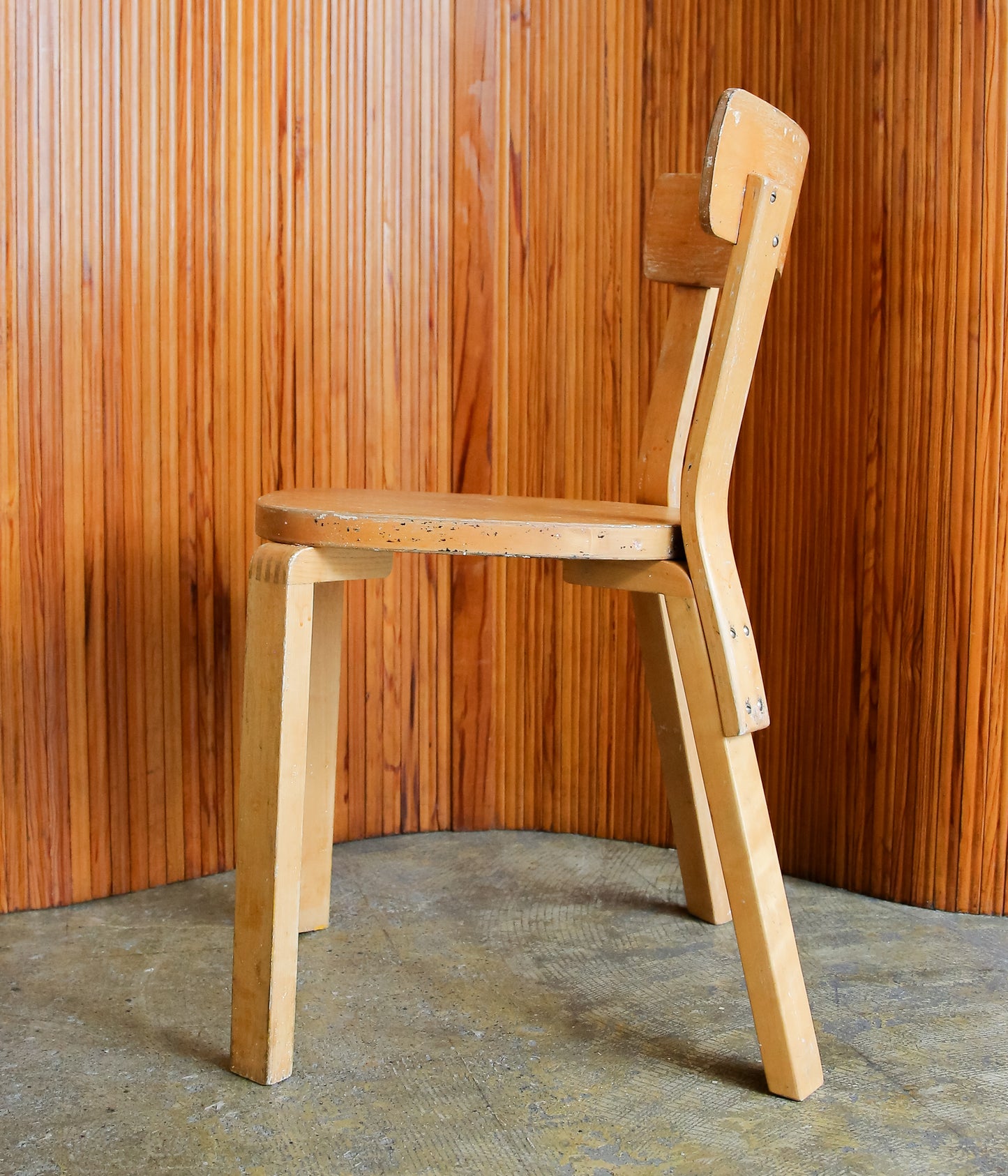 VINTAGE FUNITURE ''107【ALVAR AALTO】CHAIR 69 WAR TIME LEG'' (NATURAL)