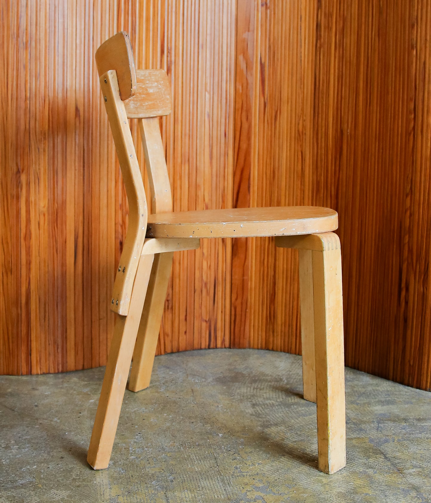 VINTAGE FUNITURE ''107【ALVAR AALTO】CHAIR 69 WAR TIME LEG'' (NATURAL)