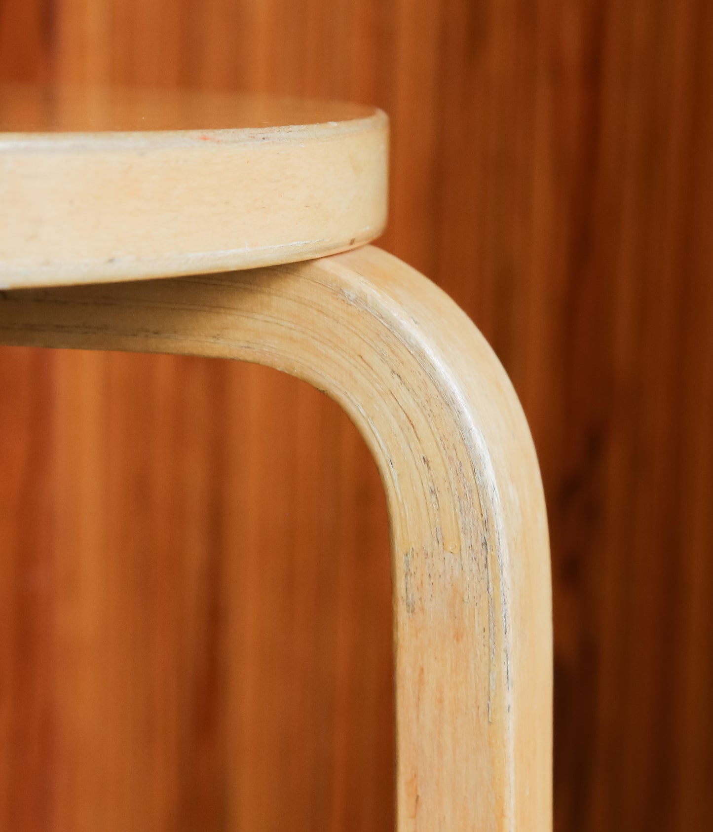 VINTAGE FUNITURE ''4【ALVAR AALTO】STOOL60 60'S NATURAL'' (NATURAL)