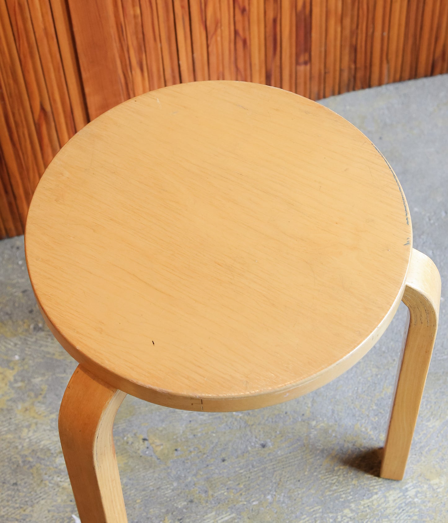 VINTAGE FUNITURE ''4【ALVAR AALTO】STOOL60 60'S NATURAL'' (NATURAL)