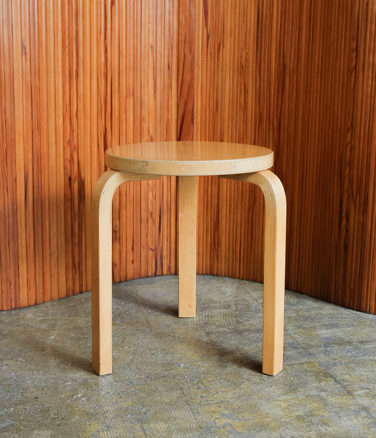 VINTAGE FUNITURE ''4【ALVAR AALTO】STOOL60 60'S NATURAL'' (NATURAL)