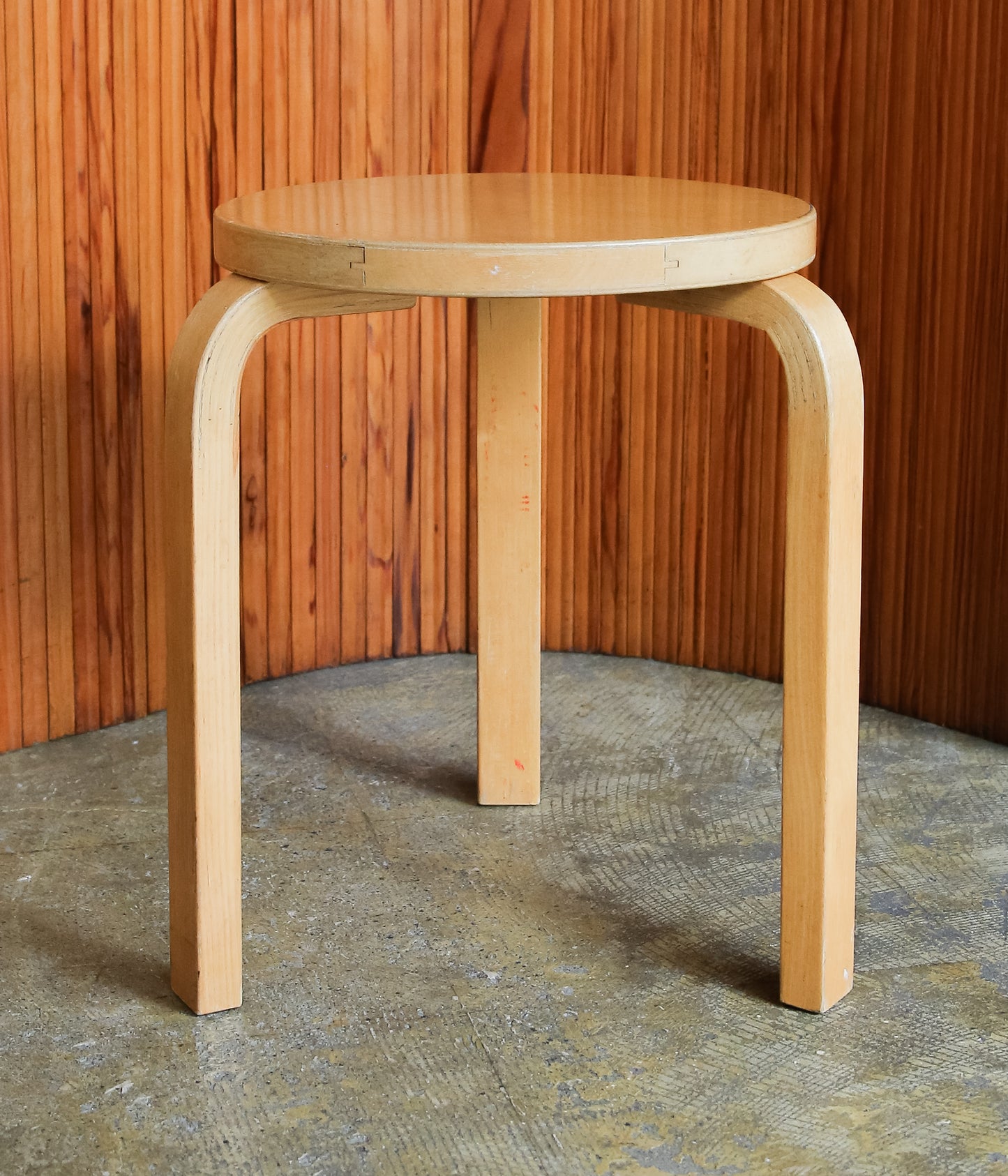VINTAGE FUNITURE ''4【ALVAR AALTO】STOOL60 60'S NATURAL'' (NATURAL)