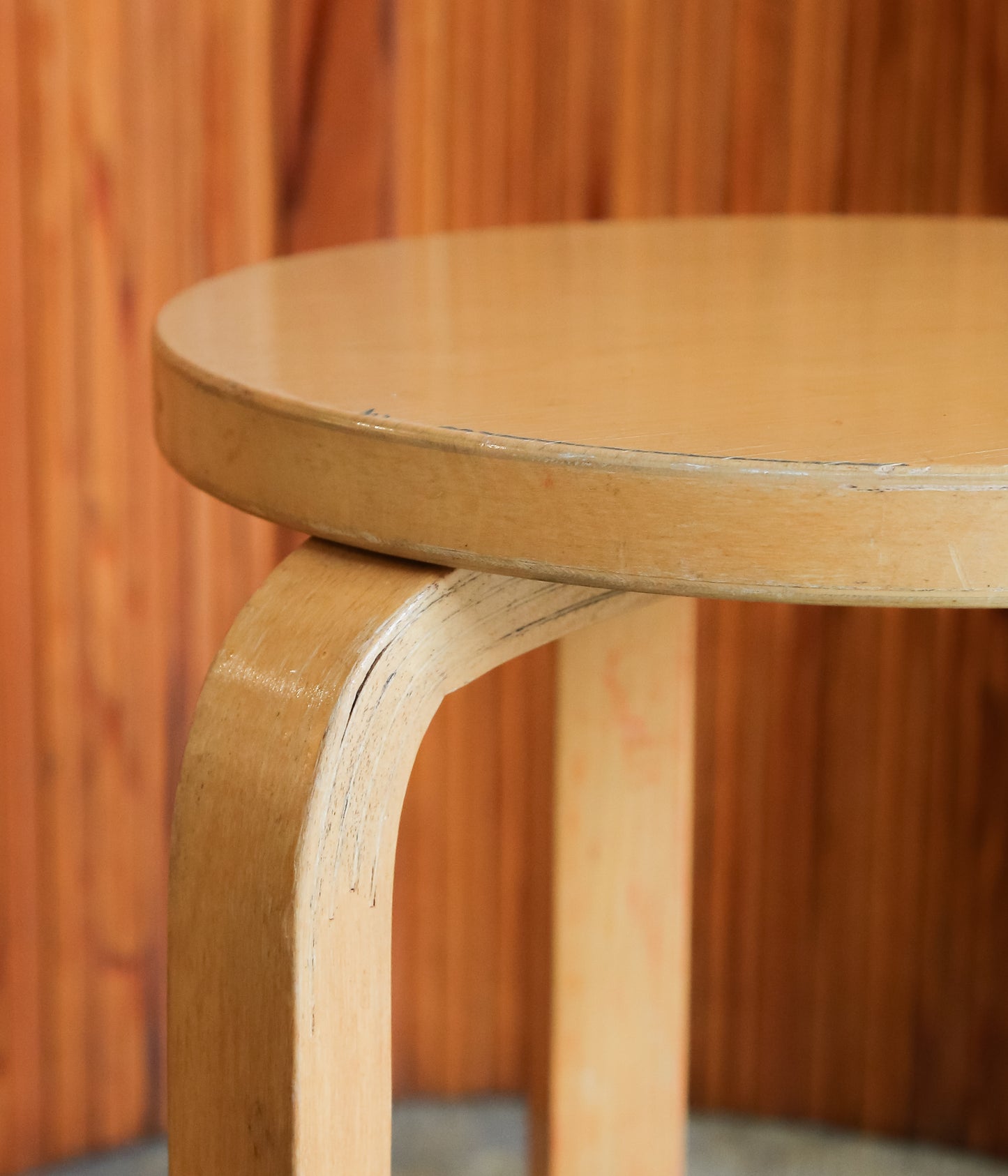 VINTAGE FUNITURE ''4【ALVAR AALTO】STOOL60 60'S NATURAL'' (NATURAL)