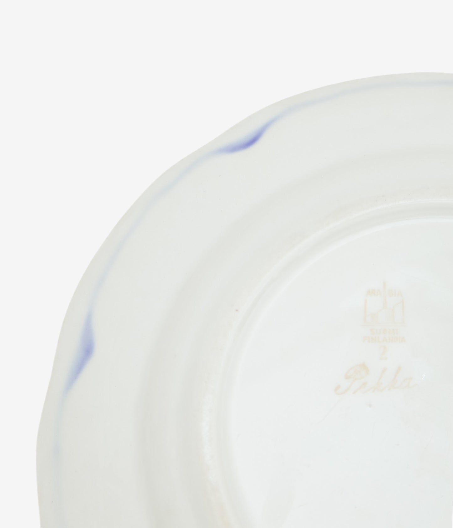 VINTAGE GOODS ''57【ARABIA】ANONYMOUS PEKKA DINNER PLATE / 1930-40S'' (ASSO)