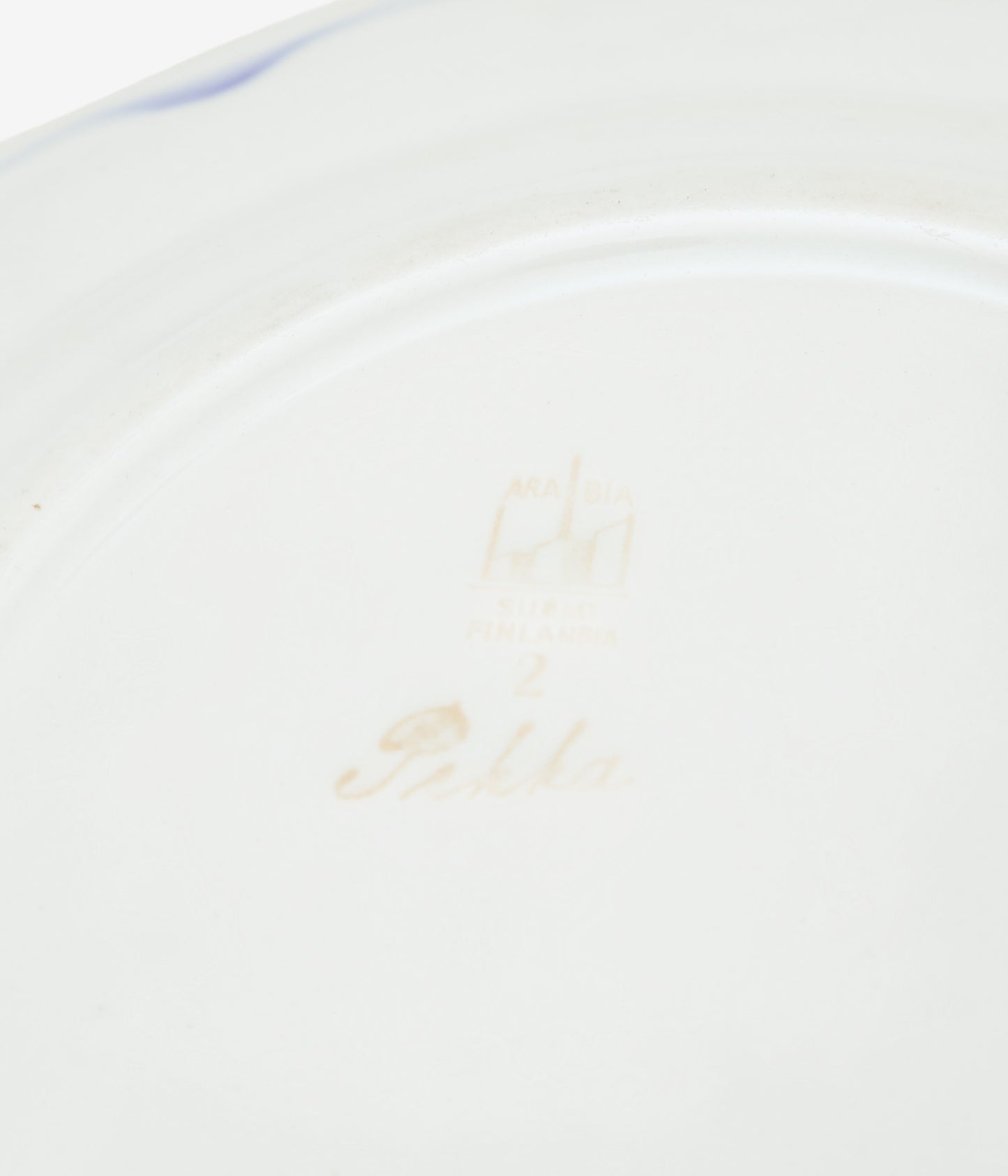 VINTAGE GOODS ''57【ARABIA】ANONYMOUS PEKKA DINNER PLATE / 1930-40S'' (ASSO)