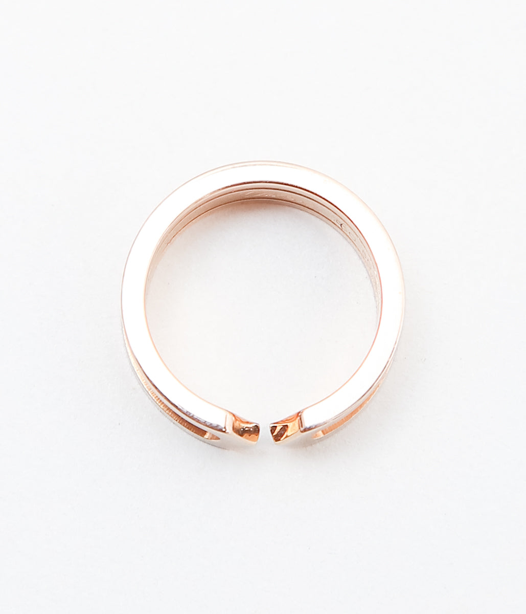 【VINTAGE JEWELRY】CARTIER ''C2 RING 7.2 '' (GOLD)