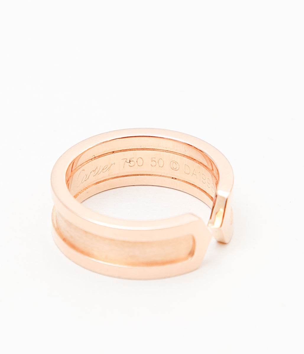 【VINTAGE JEWELRY】CARTIER ''C2 RING 7.2 '' (GOLD)