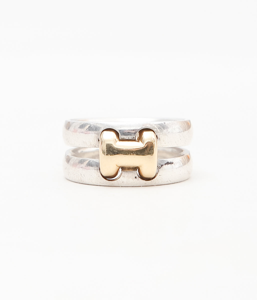 【VINTAGE JEWELRY】HERMÈS ''OLYMPE RING'' (SILVER)