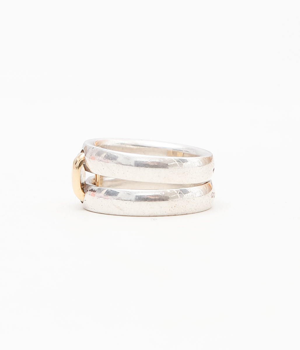 【VINTAGE JEWELRY】HERMÈS ''OLYMPE RING'' (SILVER)