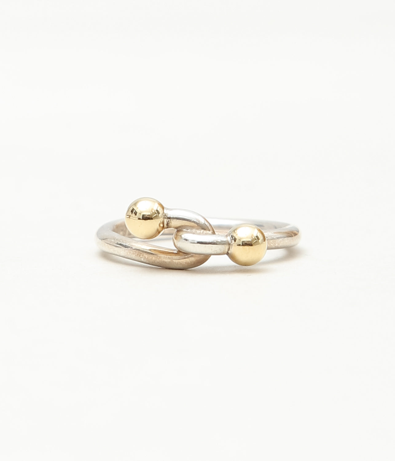 [VINTAGE JEWELRY] TIFFANY "HOOK & EYE DOUBLE EYE RING" (ASSO)