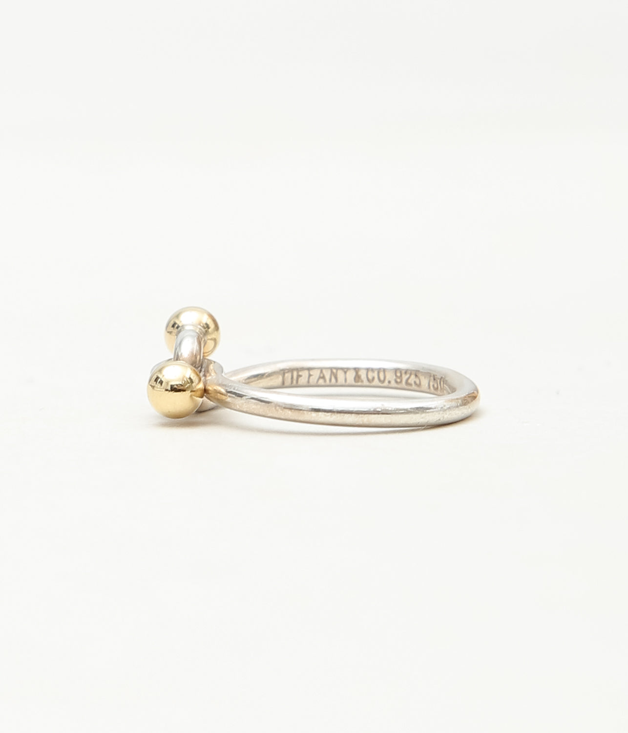 [VINTAGE JEWELRY] TIFFANY "HOOK & EYE DOUBLE EYE RING" (ASSO)